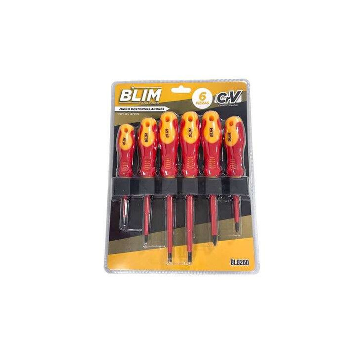 Blim Juego 6 Piezas Destornilladores - 1.000V - Con Soporte