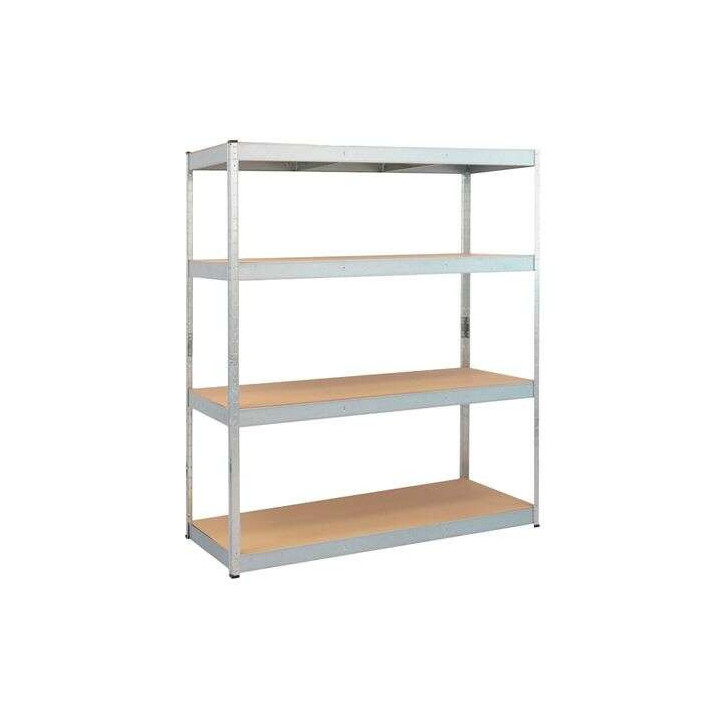 Blim Estanteria Galvanizada 4 Baldas Ajustables - Medidas 180x160x60cm - Peso Max. 600kg por Balda