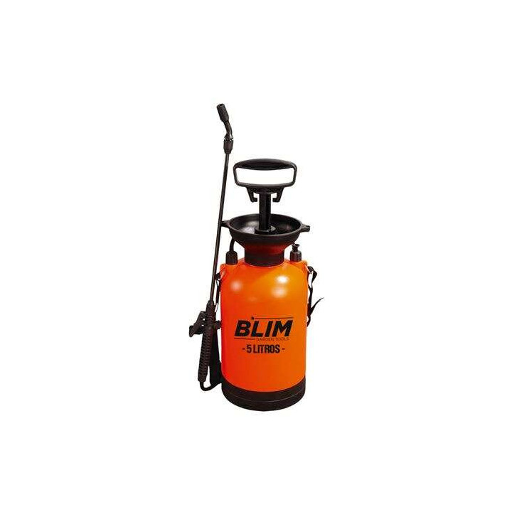 Blim Sulfatadora/Pulverizador de Mano 5L - Bomba con Presion hasta 3 bar - Boquilla Regulable - Correa para Colgar al Hombro