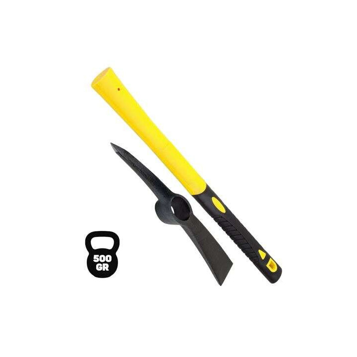 Blim Martillo de 500 Gramos - Mango de Fibra de Vidrio - Superficie Engomada - Cabezas de Acero Forjado - Color Negro