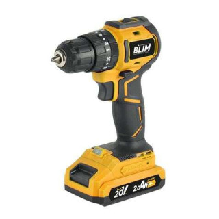 Blim Taladro de Impacto - Motor Brushless - Mango Ergonomico - Incluye 1 Bateria 20V - 2.0 Ah + Cargador - Display y Luz LED -