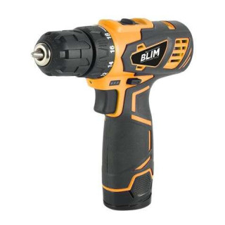 Blim Taladro Inalambrico - 10mm - Mango Ergonomico - Bateria 12V - 1.5 Ah - Cargador - Display y Luz LED - 2 Velocidades - Par
