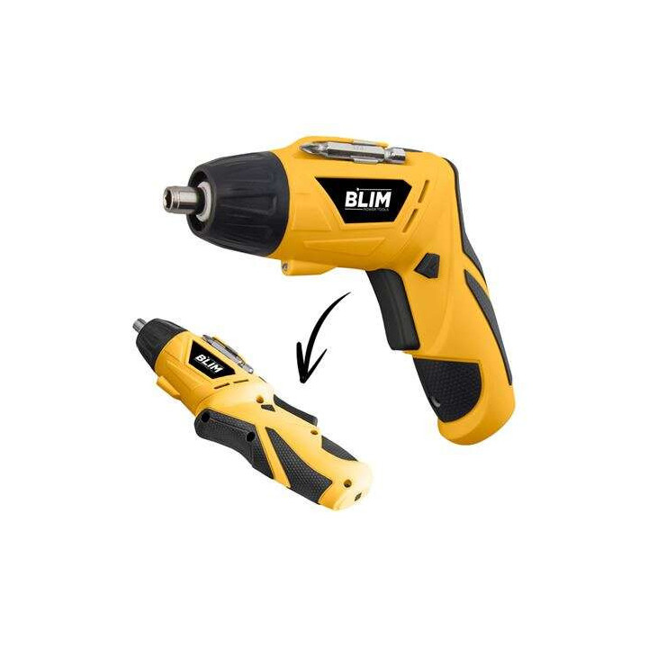 Blim Atornillador Doble Posicion Bateria 4V - Velocidad 210 Rpm - Conector Hexagonal de 1/4 (6.35 mm) - Cambio de Sentido de Gi