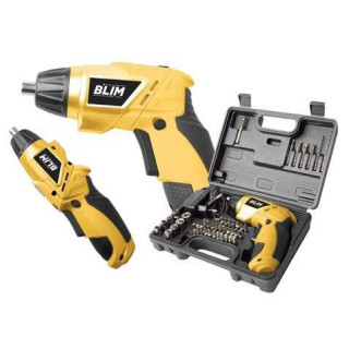 Blim Atornillador Doble Posicion Bateria 4V - Velocidad 210 Rpm - Conector Hexagonal de 1/4" (6.35 mm) - Cambio de Sentido de G