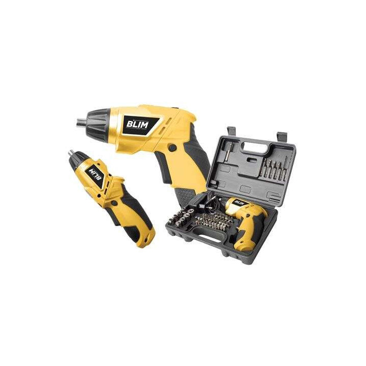 Blim Atornillador Doble Posicion Bateria 4V - Velocidad 210 Rpm - Conector Hexagonal de 1/4" (6.35 mm) - Cambio de Sentido de G