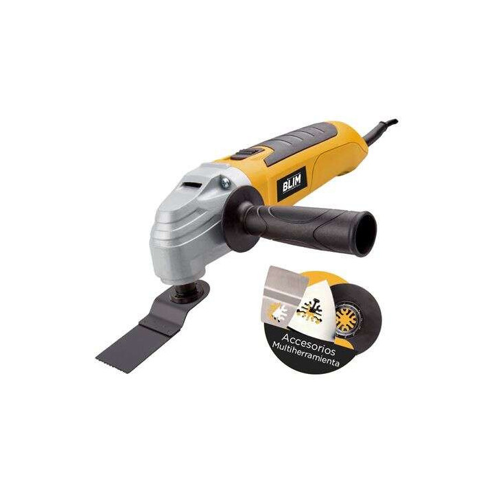 Blim Multiherramienta Versatil - Potencia 400W - Velocidad Variable 15000-22000Rpm - Angulo de Oscilacion 3 Grados - Color Negr