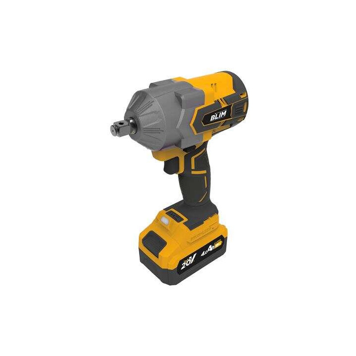 Blim Llave Impacto S/Carbones 850Nm - 20V - Bateria 4Ah - Color Amarillo