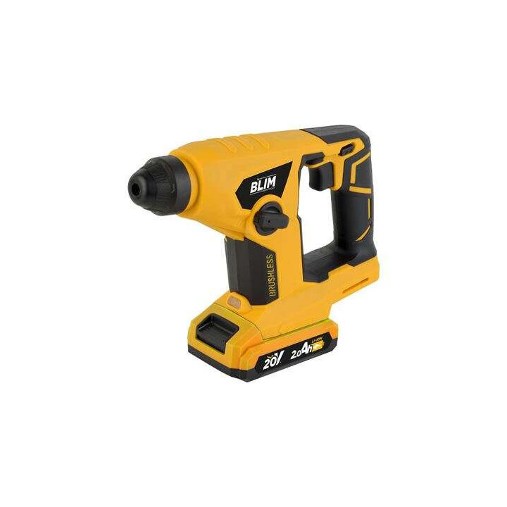 Blim Martillo Perforador 20V 1.5 Julios (Sin Bateria y Cargador) - Luz LED - Color Amarillo