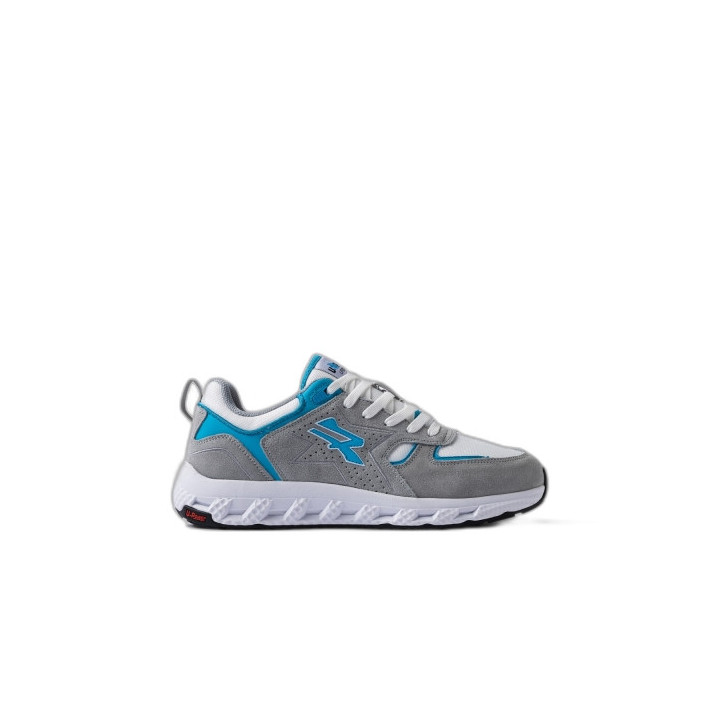 Upower Jackie Calzado de Seguridad Bajo - Talla 35 - Proteccion OB e FO SR - Color Gris/Azul