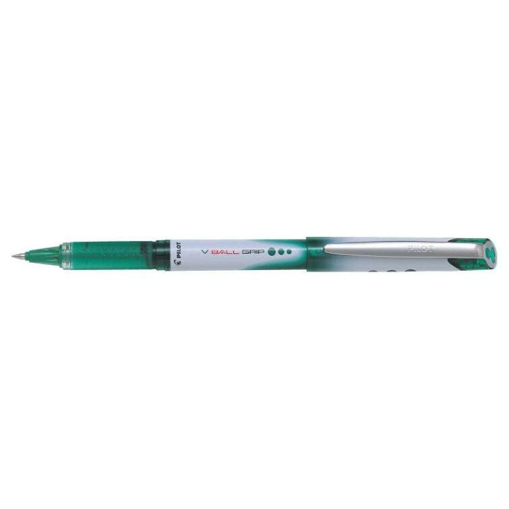 Pilot Boligrafo de Tinta Liquida V Ball Grip 07 - Punta de Bola Conica 0.7mm - Trazo 0.5mm - Grip de Goma - Color Verde