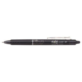 Pilot Frixion Clicker Boligrafo de Gel Borrable Retractil - Punta de Bola 0.7mm - Trazo 0.4mm - Grip Ergonomico - Color Negro