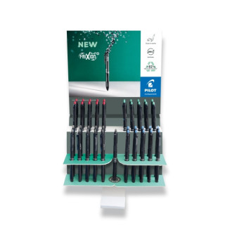Pilot Frixion Ball Plus Expositor de 40 Boligrafos Borrables - Punta de 0.7mm y Trazo de 0.35mm - Recargables - 80% de Plastico