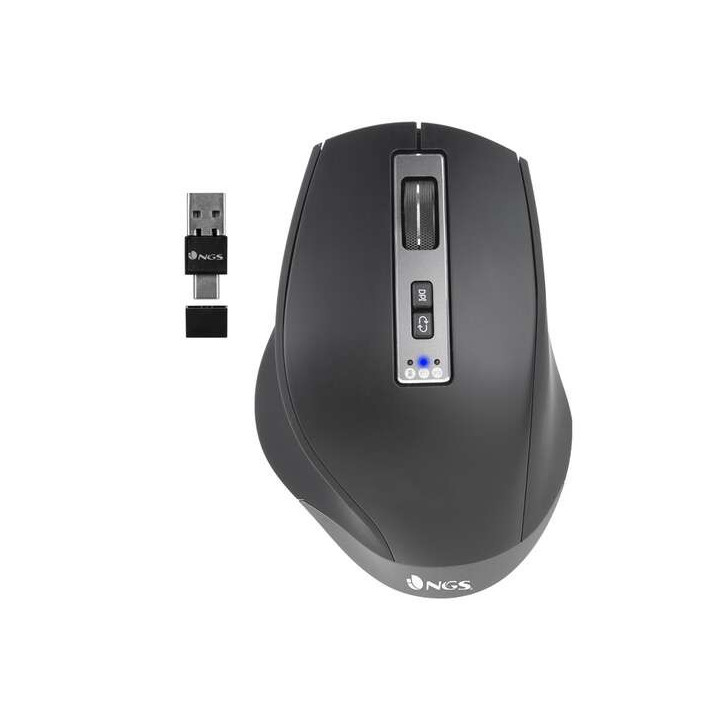 NGS Blur-RB Raton Inalambrico Multidispositivo Bluetooth USB 3200dpi - 5 Botones - Uso Diestro - Bateria Recargable