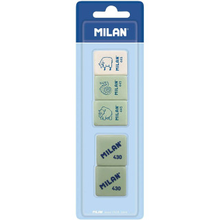 Milan Pack de 5 Gomas de Borrar