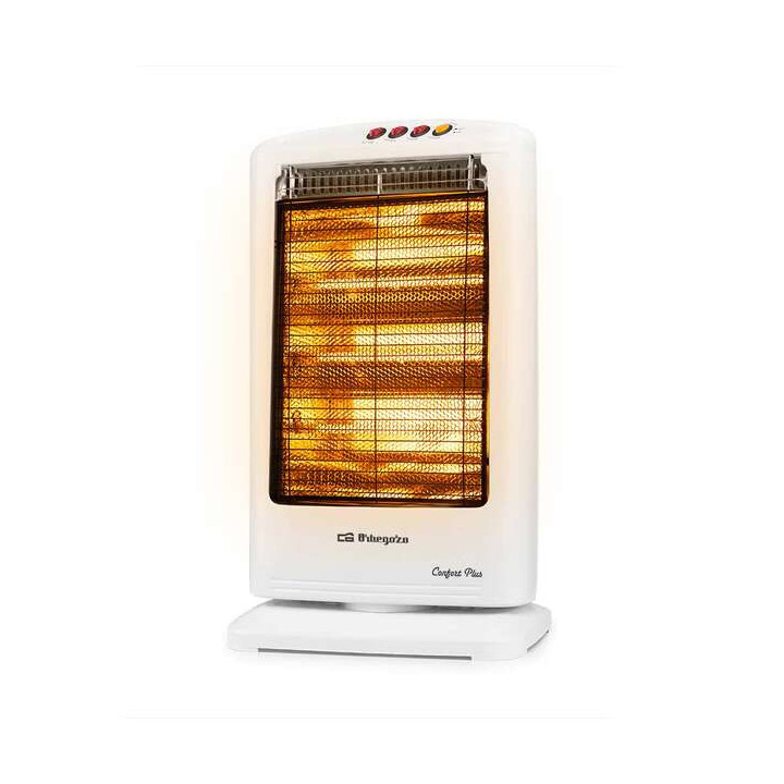 Orbegozo BP 0303 B Estufa Halogena Confort Hogar - Potencia Ajustable - Sistema Antivuelco - Facil Transporte - sin Emision de