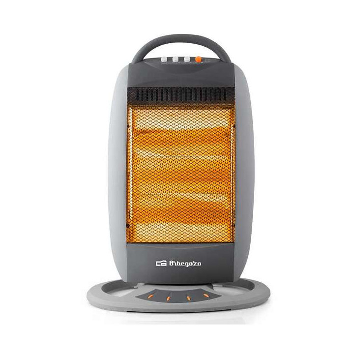 Orbegozo BP 5008 Calentador Halogeno Portatil - Potencia de 1200W - Silencioso - Emision Instantanea de Calor - Sistema de Segu