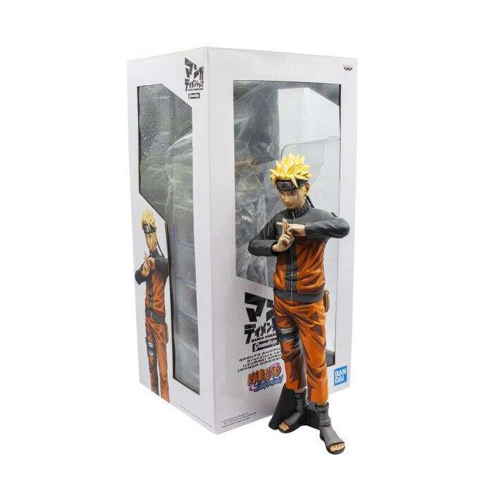 Banpresto Grandista Naruto Shippuden Naruto Uzumaki - Figura de Coleccion - Altura 27cm aprox. - Fabricada en PVC y ABS