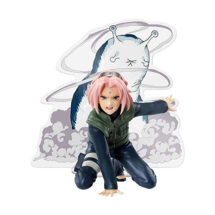 Banpresto Naruto Shippuden Panel Spectable Sakura Haruno - Figura de Coleccion - Altura 9cm aprox. - Fabricada en PVC y ABS