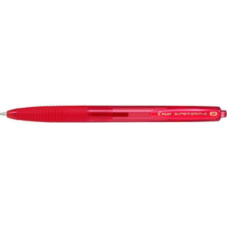 Pilot Boligrafo de Bola Retractil SuperGrip G - Punta Redonda 1.0mm - Trazo 0.4mm - Tinta de Aceite - Grip Ergonomico - Color R