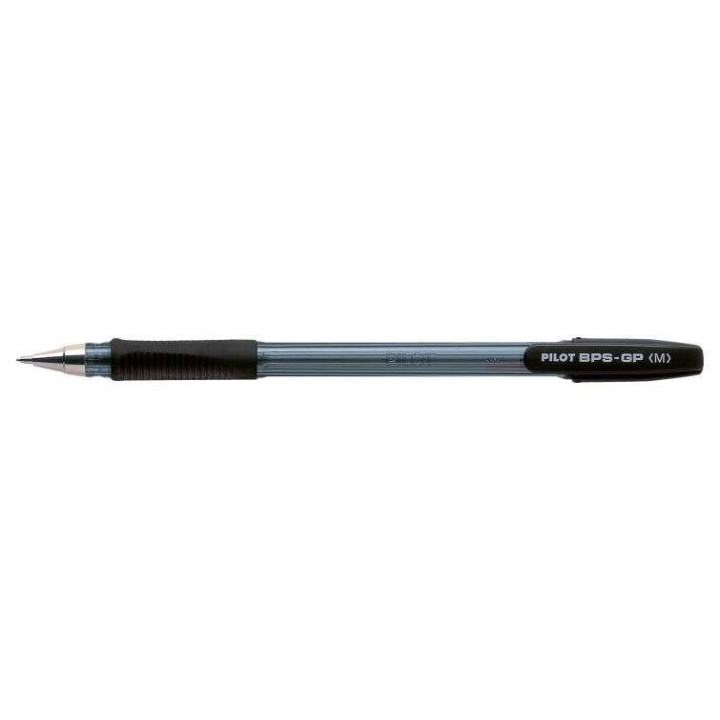Pilot BPS-GP Boligrafo de Bola con Punta Mediana de 1mm - Trazo de 0.25mm - Recargable - Color Negro