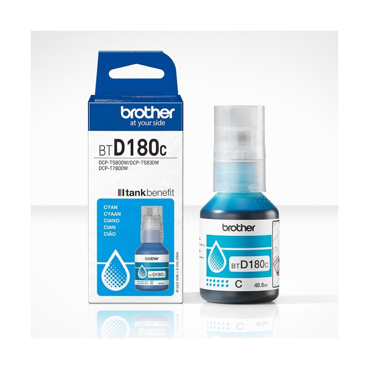 Brother BTD180C Cyan Botella de Tinta Original - BTD180C