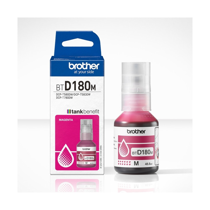 Brother BTD180M Magenta Botella de Tinta Original - BTD180M