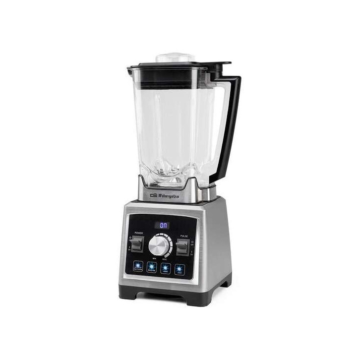Orbegozo BV 9800 Batidora de Vaso Profesional 1500W - Vaso Tritan 2L - Cuchillas Acero Inoxidable - 8 Velocidades y 5 Programas