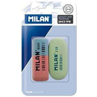 Milan Pack de 2 Gomas de Borrar