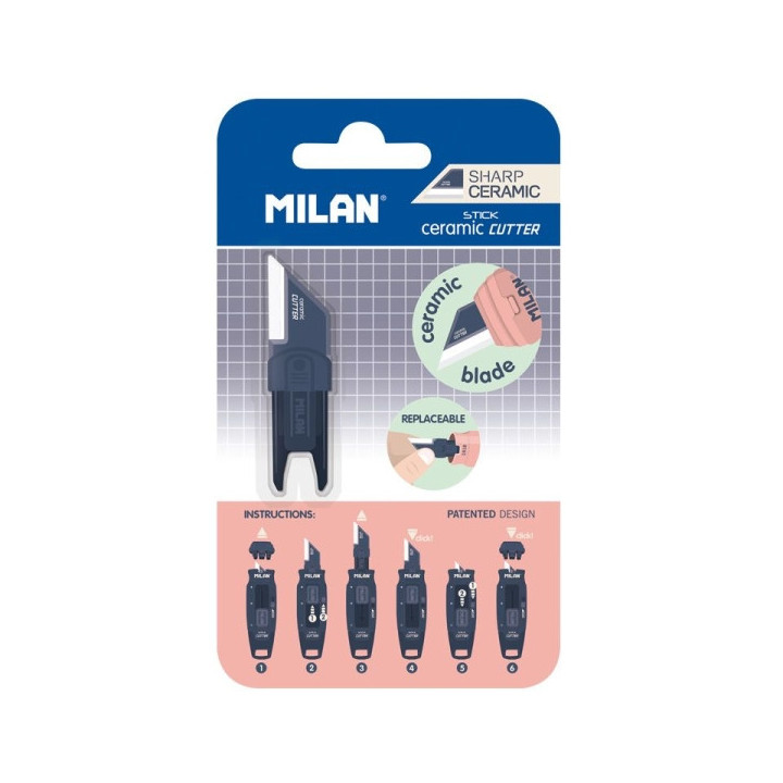 Milan Coleccion 430 Hoja Ceramica Reemplazable para Cuter Stick