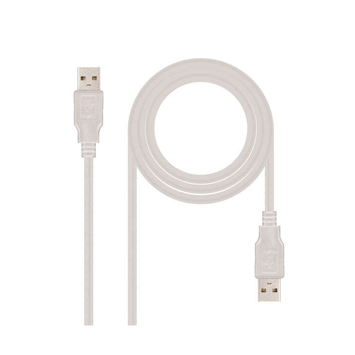 Nanocable Cable USB-A 2.0 Macho a USB-A Macho 2m