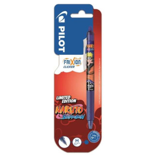 Pilot Frixion Clicker Naruto Shippuden Boligrafo de Gel Retractil Borrable - Punta de Bola 0.7mm - Trazo 0.4mm - Grip de Agarre