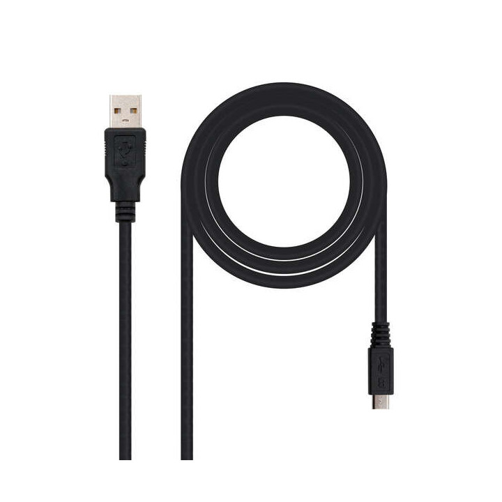 Nanocable Cable USB-A 2.0 Macho a Micro-USB Macho 3m