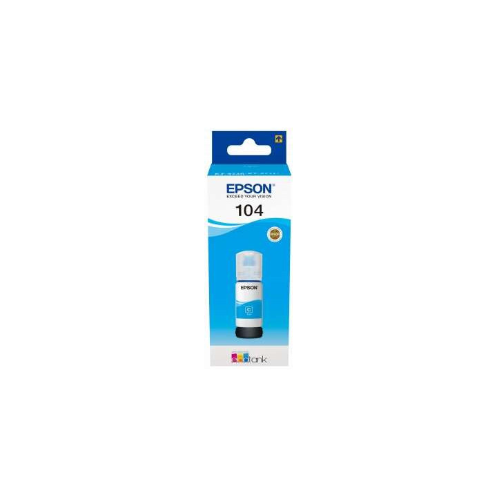 Epson 104 Cyan Botella de Tinta Original - C13T00P240