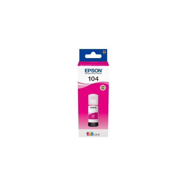 Epson 104 Magenta Botella de Tinta Original - C13T00P340