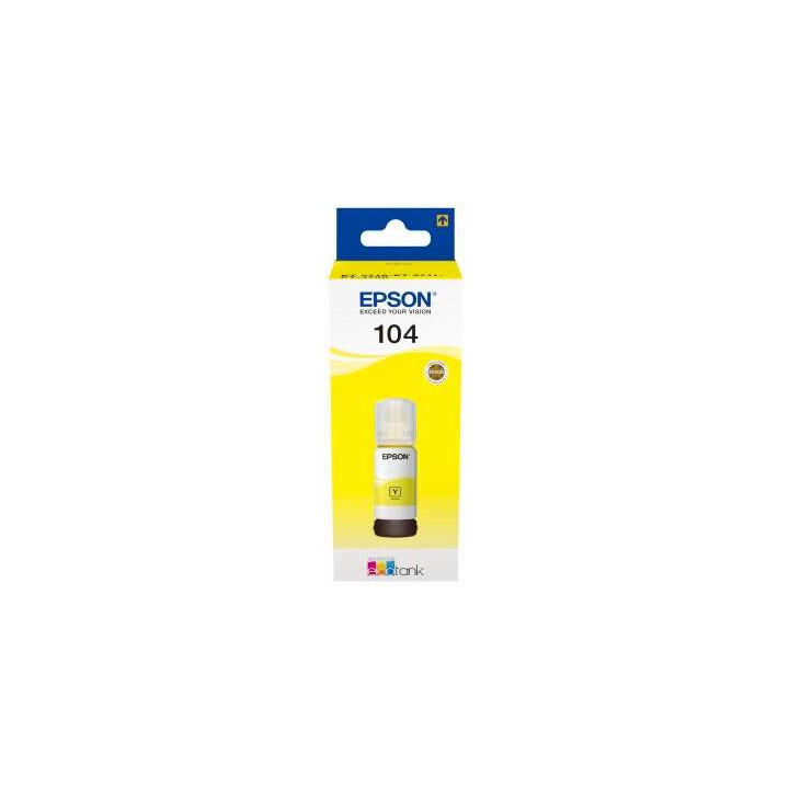 Epson 104 Amarillo Botella de Tinta Original - C13T00P440
