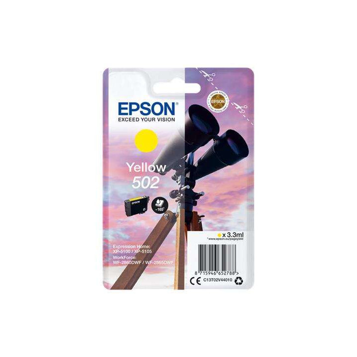 Epson 502 Amarillo Cartucho de Tinta Original - C13T02V44010