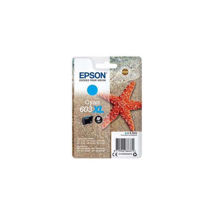 Epson 603XL Cyan Cartucho de Tinta Original - C13T03A24010