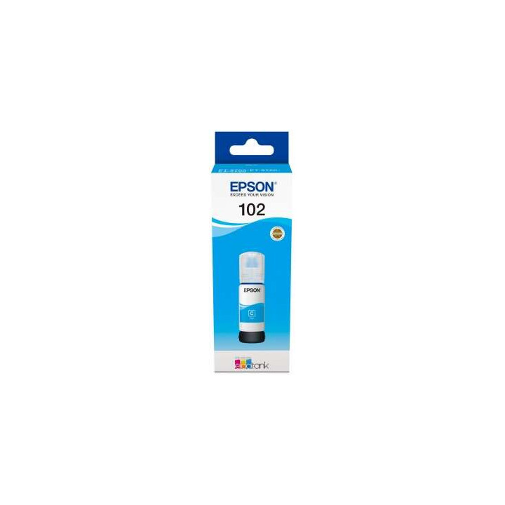 Epson 102 Cyan Botella de Tinta Original - C13T03R240