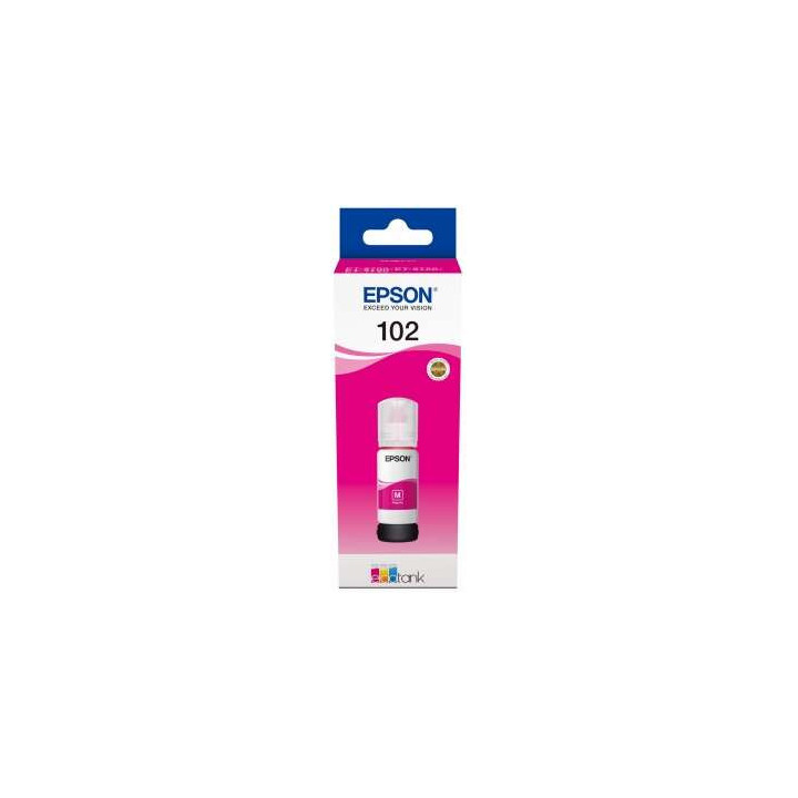 Epson 102 Magenta Botella de Tinta Original - C13T03R340