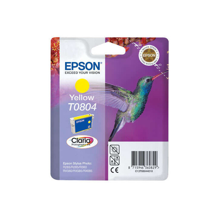 Epson T0804 Amarillo Cartucho de Tinta Original - C13T08044011