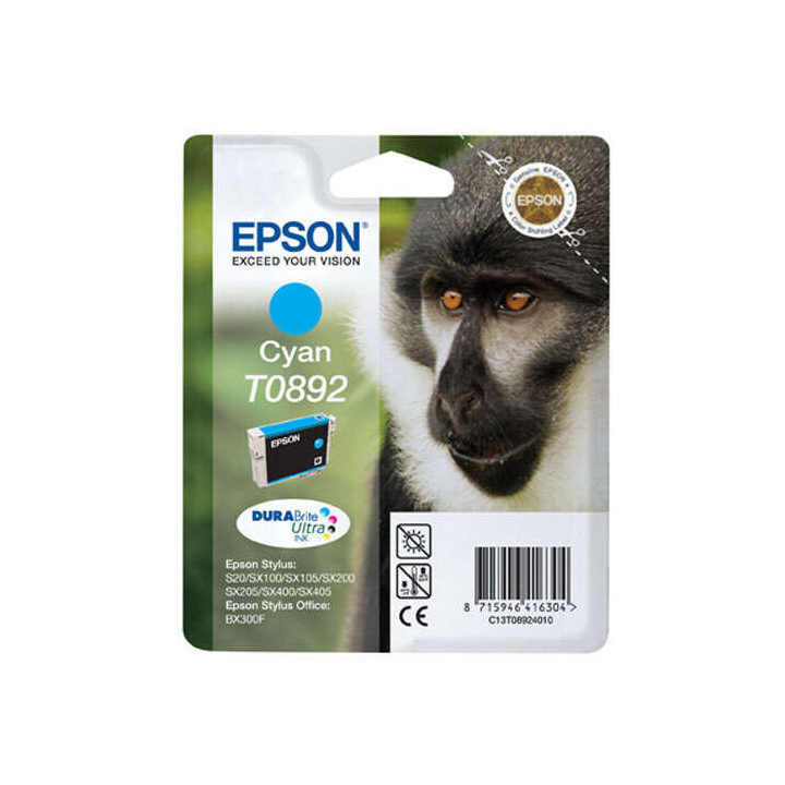 Epson T0892 Cyan Cartucho de Tinta Original - C13T08924011