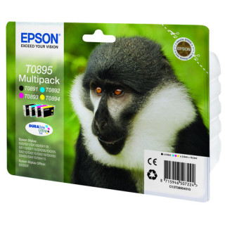 Epson T0895 Pack de 4 Cartuchos de Tinta Originales - C13T08954010