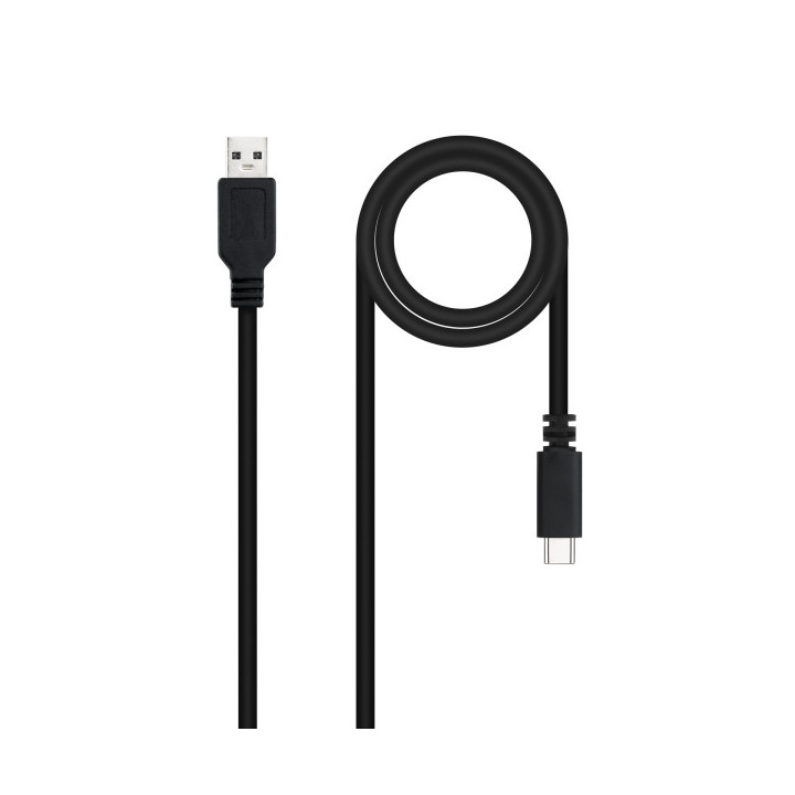 Nanocable Cable 2.0 3A USB-C Macho a USB-A Macho - Longitud 1.50m - Color Negro