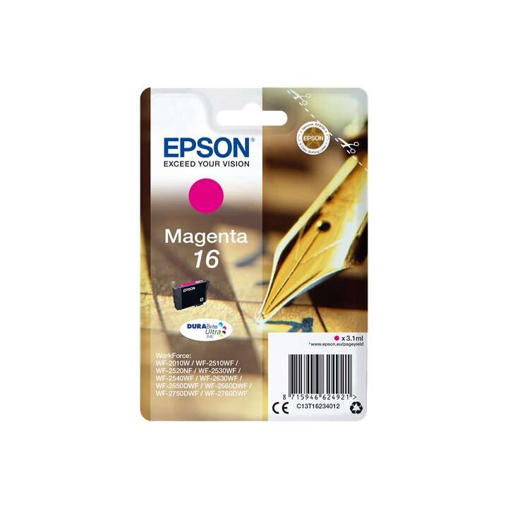 Epson T1623 Magenta Cartucho de Tinta Original - C13T16234012