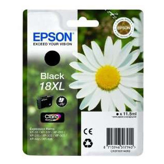 Epson T1811 (18XL) Negro Cartucho de Tinta Original - C13T18114012