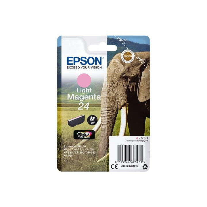 Epson T2426 (24) Magenta Light Cartucho de Tinta Original - C13T24264012