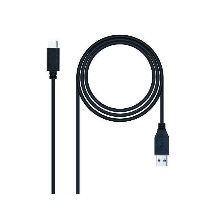 Nanocable Cable USB-C 3.1 Gen 2 10Gbps Macho a USB-A Macho 0.50m