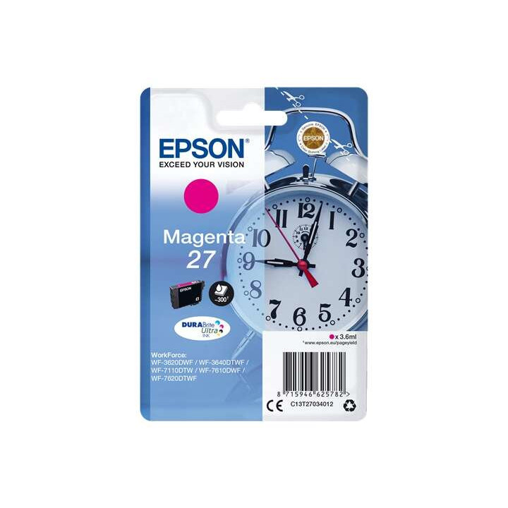 Epson T2703 (27) Magenta Cartucho de Tinta Original - C13T27034012