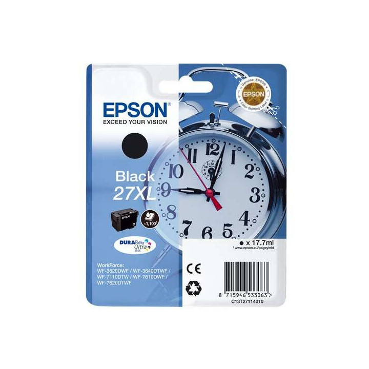 Epson T2711 (27XL) Negro Cartucho de Tinta Original - C13T27114012
