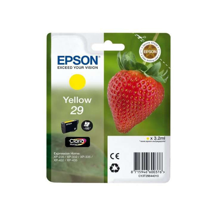 Epson T2984 (29) Amarillo Cartucho de Tinta Original - C13T29844012